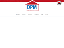Tablet Screenshot of dpm-bau.at